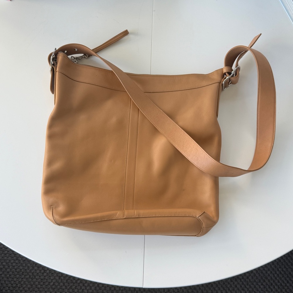Coach Tan Leather Shoulder Bag